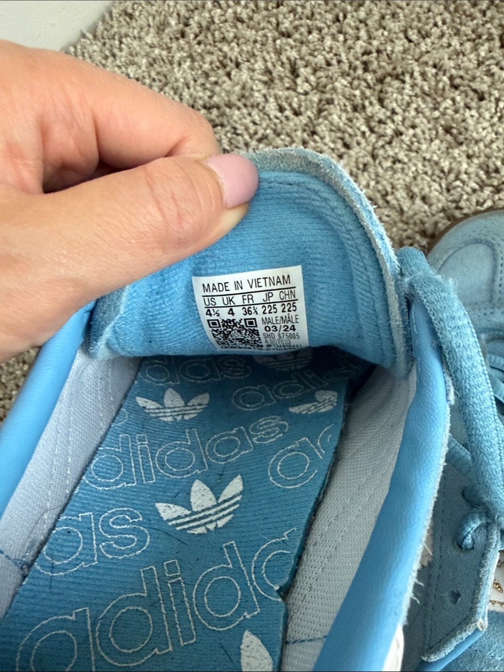 Adidas Spezial Blue Size 6 W 4.5 M - Picture 5 of 5